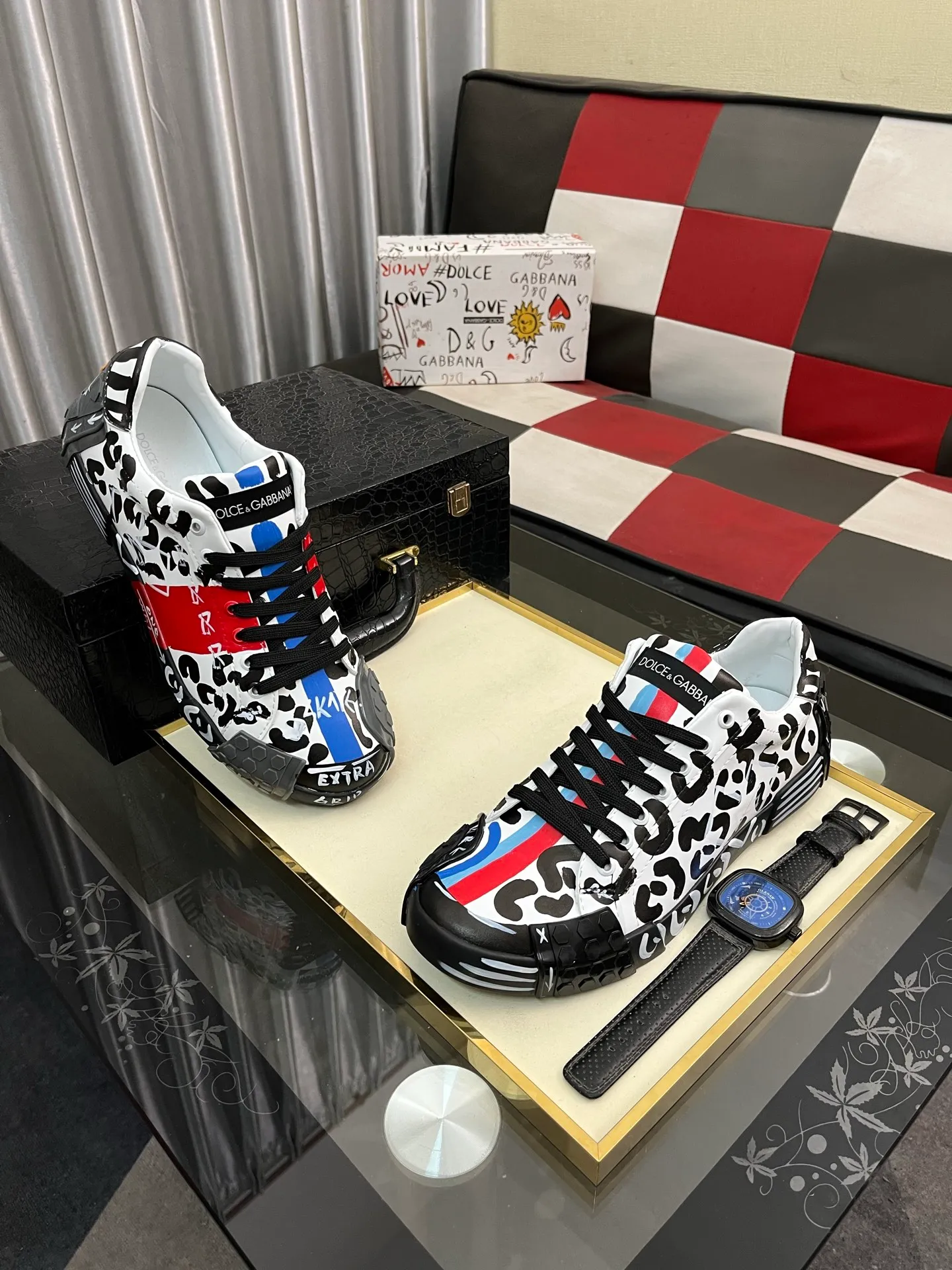 Men's men's shoes💰480⌚️⌚️【DG～】couple casual shoes, on sale simultaneously in 2025z cabinet 🔶Size: 35-46#️⃣ 2 colors 🔜The upper is made of multi-material splicing ➕Mesh lining, comfortable and breathable, sole: original comfortable and wear-resistant outsole, ⚠️Photographed in real life🎬The real thing is better📢📢📢